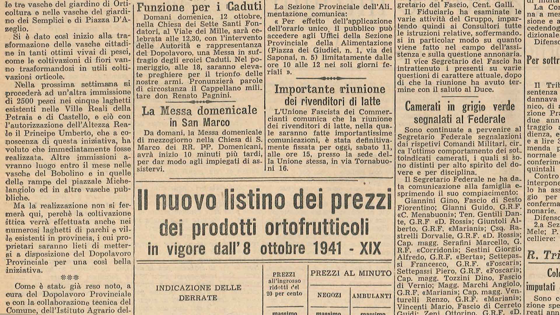 La Nazione, 11 ottobre 1941