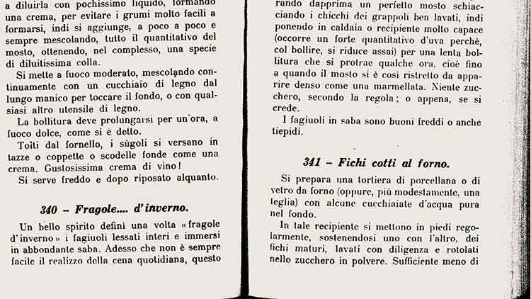 Lunella De Seta, La cucina del tempo di guerra. Manuale pratico per le famiglie, Firenze, Salani, 1942 (Ricette) - Pagine 310-311